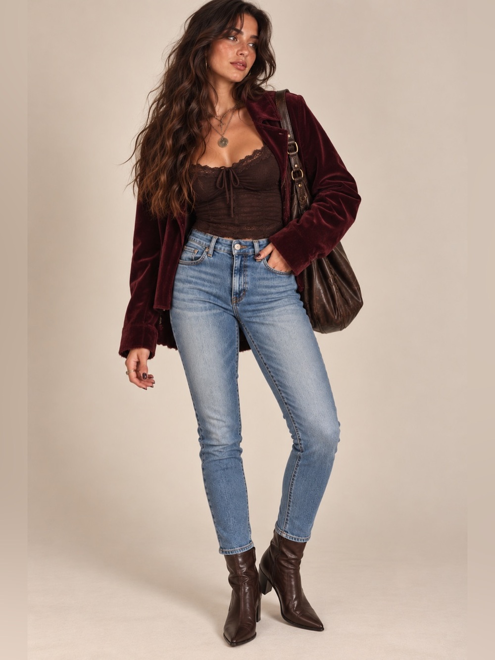 Zara High Rise Skinny Jeans 9/29 Blue Wash Stretch Denim Y2K Whimsigoth Fall